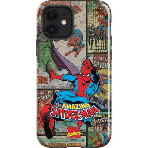Marvel Classic Comics Amazing Spider-Man Collage iPhone 12 Impact Case