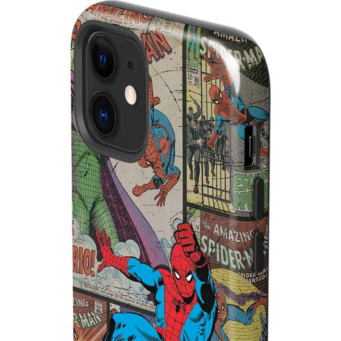 Marvel Classic Comics Amazing Spider-Man Collage iPhone 12 Impact Case