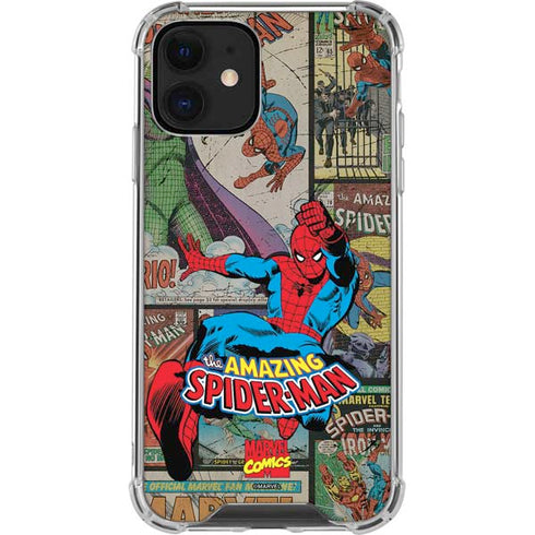 Marvel Classic Comics Amazing Spider-Man Collage iPhone 12 Mini Clear Case
