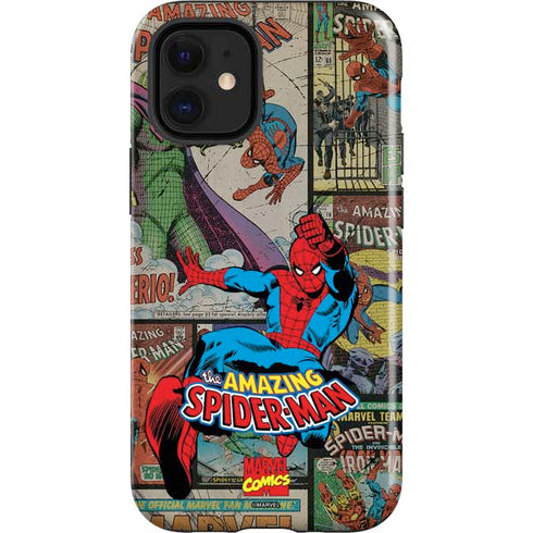 Marvel Classic Comics Amazing Spider-Man Collage iPhone 12 Mini Impact Case