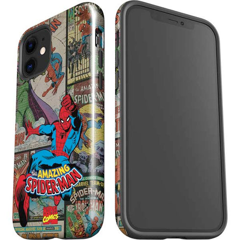 Marvel Classic Comics Amazing Spider-Man Collage iPhone 12 Mini Impact Case