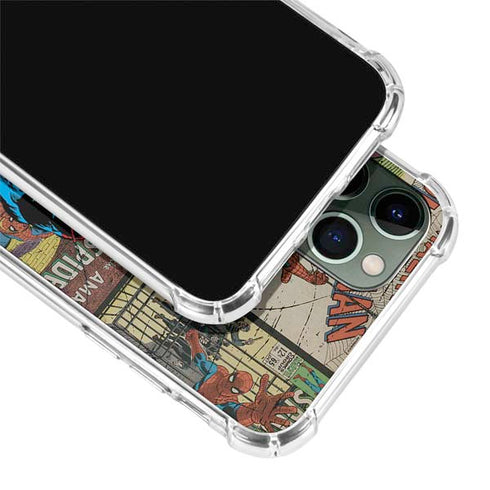 Marvel Classic Comics Amazing Spider-Man Collage iPhone 12 Pro Clear Case