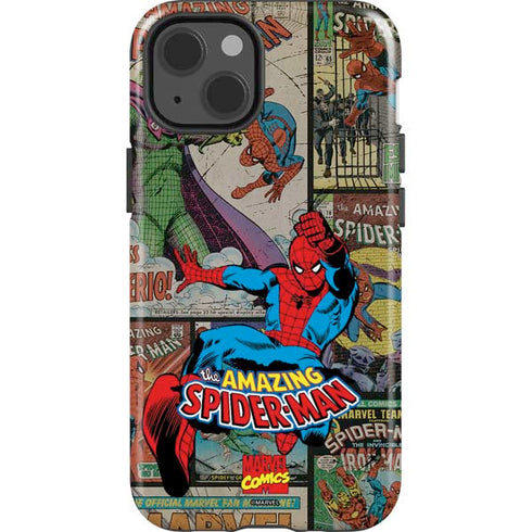 Marvel Classic Comics Amazing Spider-Man Collage iPhone 13 Impact Case
