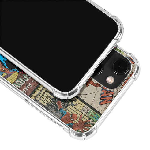 Marvel Classic Comics Amazing Spider-Man Collage iPhone 13 Mini Clear Case