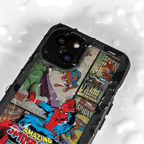 Marvel Classic Comics Amazing Spider-Man Collage iPhone 13 Mini Waterproof Case