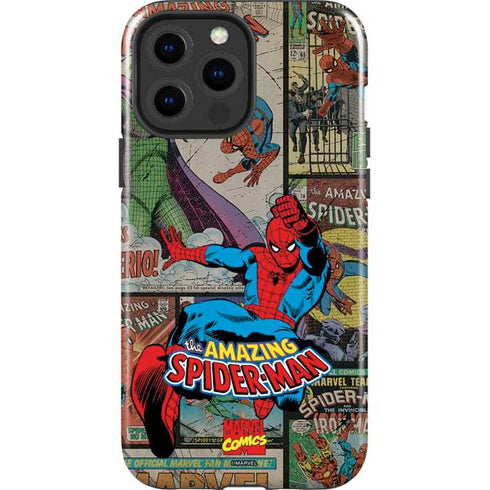 Marvel Classic Comics Amazing Spider-Man Collage iPhone 13 Pro Max Impact Case