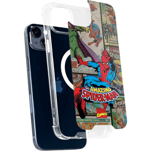 Marvel Classic Comics Amazing Spider-Man Collage iPhone 14 MagSafe Case