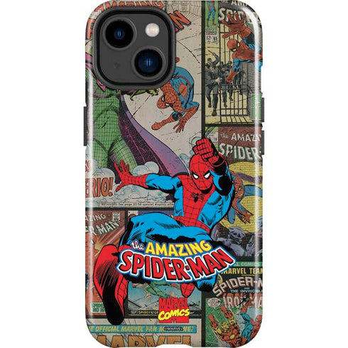 Marvel Classic Comics Amazing Spider-Man Collage iPhone 14 Plus Impact Case