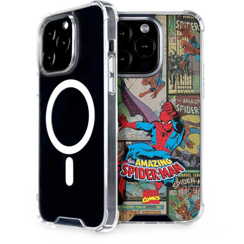 Marvel Classic Comics Amazing Spider-Man Collage iPhone 14 Pro MagSafe Case