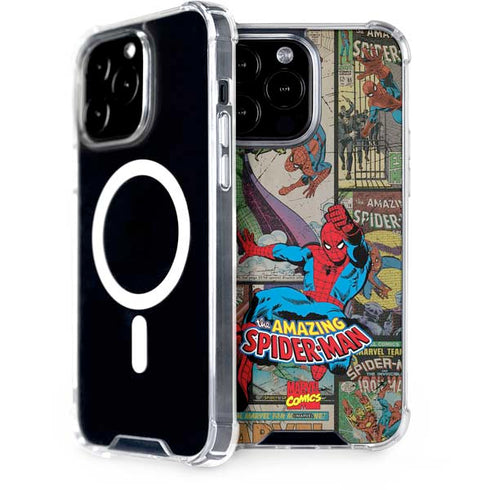 Marvel Classic Comics Amazing Spider-Man Collage iPhone 14 Pro Max MagSafe Case
