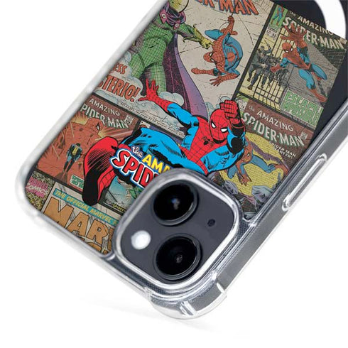 Marvel Classic Comics Amazing Spider-Man Collage iPhone 15 Plus MagSafe Case