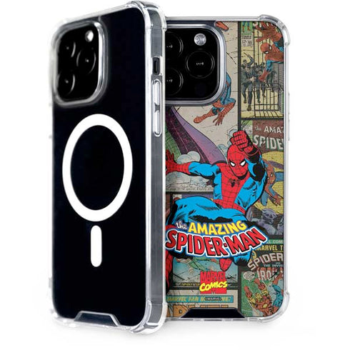 Marvel Classic Comics Amazing Spider-Man Collage iPhone 15 Pro Max MagSafe Case
