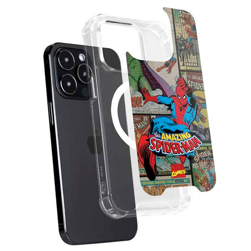 Marvel Classic Comics Amazing Spider-Man Collage iPhone 15 Pro Max MagSafe Case