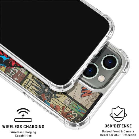 Marvel Classic Comics Amazing Spider-Man Collage iPhone 16 Pro Clear Case