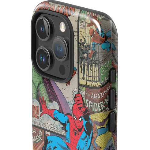 Marvel Classic Comics Amazing Spider-Man Collage iPhone 16 Pro Impact Case