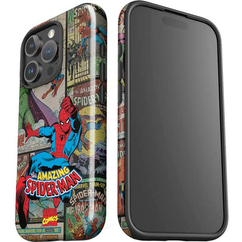 Marvel Classic Comics Amazing Spider-Man Collage iPhone 16 Pro Impact Case