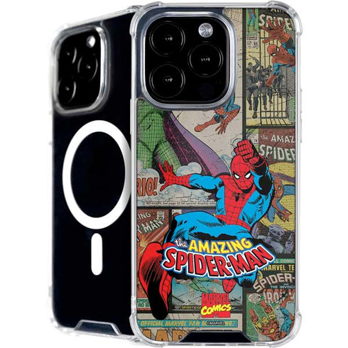 Marvel Classic Comics Amazing Spider-Man Collage iPhone 16 Pro MagSafe Case