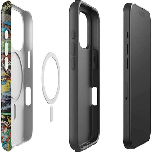 Marvel Classic Comics Amazing Spider-Man Collage iPhone 16 Pro Magsafe Impact Case