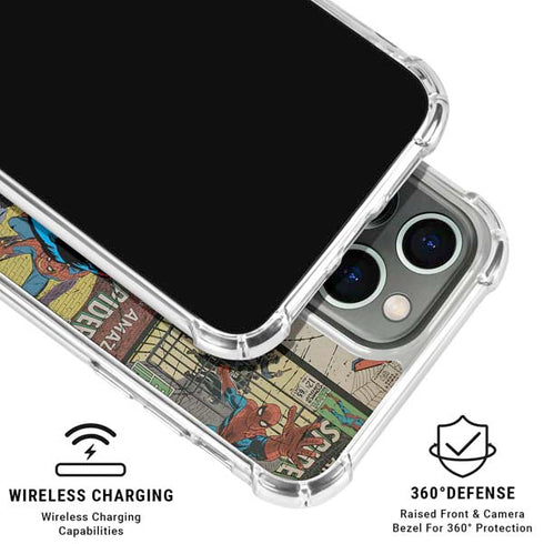 Marvel Classic Comics Amazing Spider-Man Collage iPhone 16 Pro Max Clear Case