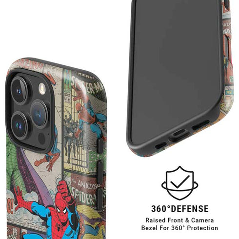 Marvel Classic Comics Amazing Spider-Man Collage iPhone 16 Pro Max Magsafe Impact Case