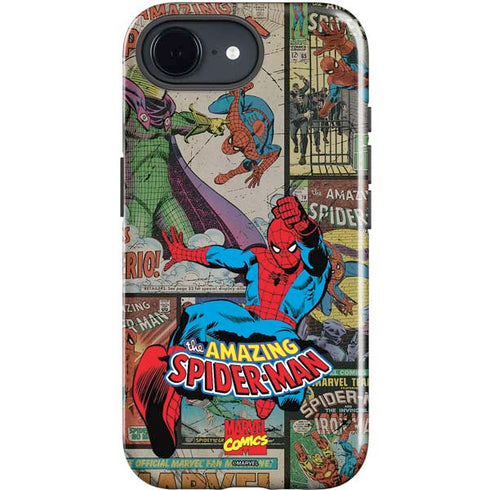 Marvel Classic Comics Amazing Spider-Man Collage iPhone 16e Impact Case