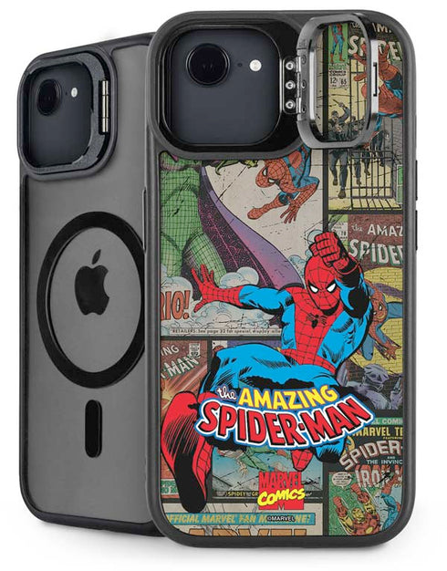 Marvel Classic Comics Amazing Spider-Man Collage iPhone 16e Kickstand Case