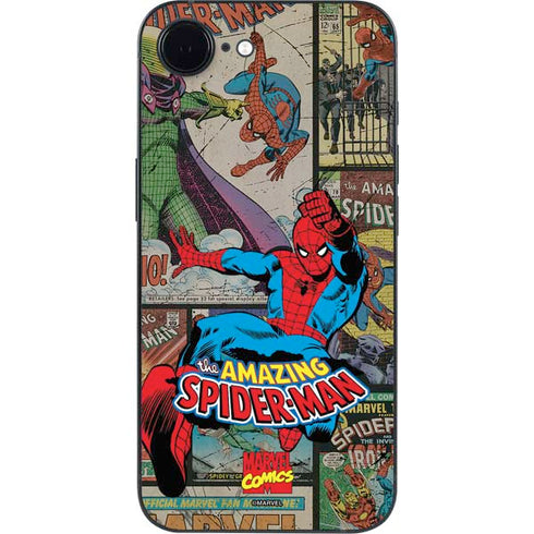 Marvel Classic Comics Amazing Spider-Man Collage iPhone 16e Skin