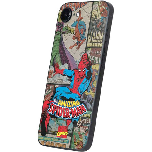 Marvel Classic Comics Amazing Spider-Man Collage iPhone 16e Skin