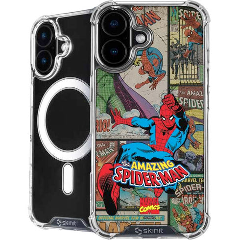 Marvel Classic Comics Amazing Spider-Man Collage iPhone 17 MagSafe Case