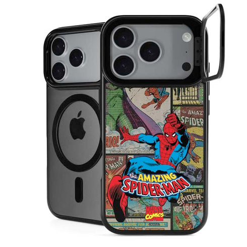 Marvel Classic Comics Amazing Spider-Man Collage iPhone 18 Pro Max Kickstand Case