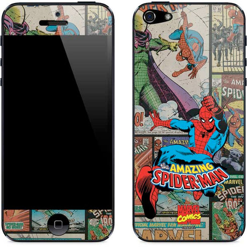 Marvel Classic Comics Amazing Spider-Man Collage iPhone 5/5s/5SE Skin