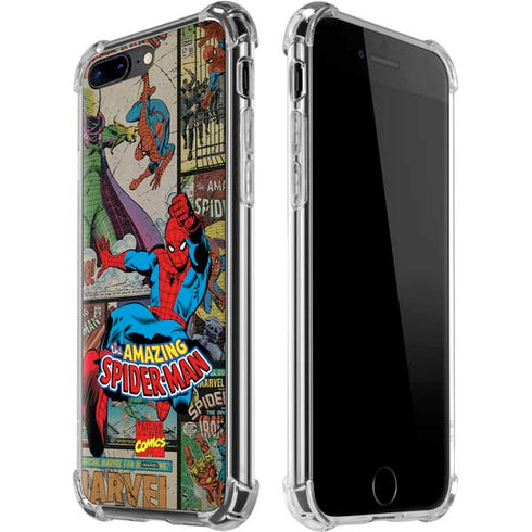 Marvel Classic Comics Amazing Spider-Man Collage iPhone 7/8 Plus Clear Case