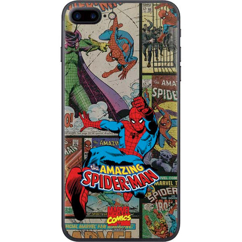 Marvel Classic Comics Amazing Spider-Man Collage iPhone 8 Plus Skin