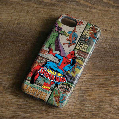 Marvel Classic Comics Amazing Spider-Man Collage iPhone 8 Pro Case