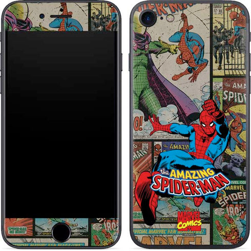 Marvel Classic Comics Amazing Spider-Man Collage iPhone 8 Skin