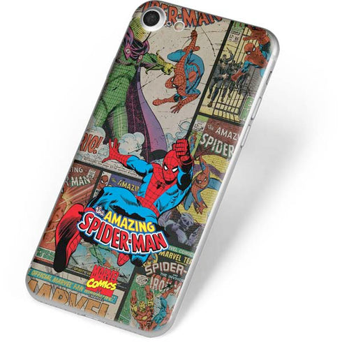Marvel Classic Comics Amazing Spider-Man Collage iPhone 8 Skin