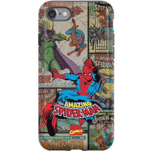 Marvel Classic Comics Amazing Spider-Man Collage iPhone SE (2nd & 3rd Gen) Pro Case