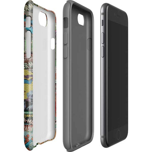 Marvel Classic Comics Amazing Spider-Man Collage iPhone SE (2nd & 3rd Gen) Pro Case