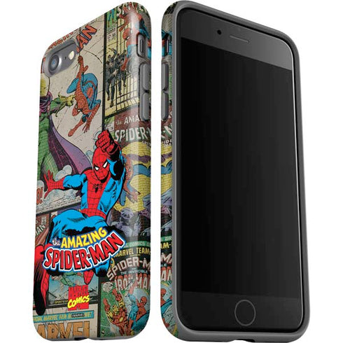 Marvel Classic Comics Amazing Spider-Man Collage iPhone SE (2nd & 3rd Gen) Pro Case