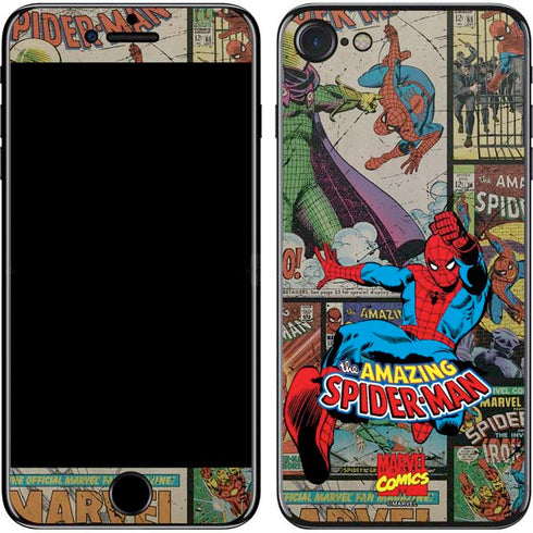 Marvel Classic Comics Amazing Spider-Man Collage iPhone SE (2nd & 3rd Gen) Skin