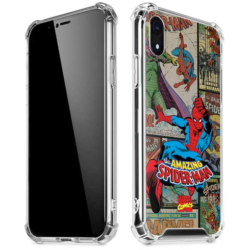 Marvel Classic Comics Amazing Spider-Man Collage iPhone XR Clear Case