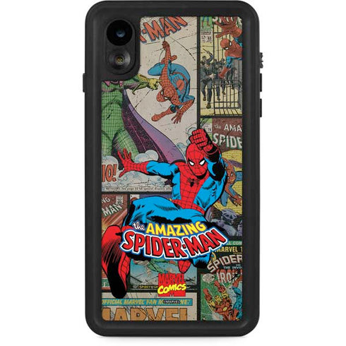 Marvel Classic Comics Amazing Spider-Man Collage iPhone XR Waterproof Case