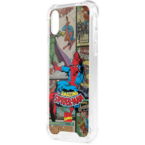 Marvel Classic Comics Amazing Spider-Man Collage iPhone XS Clear Case