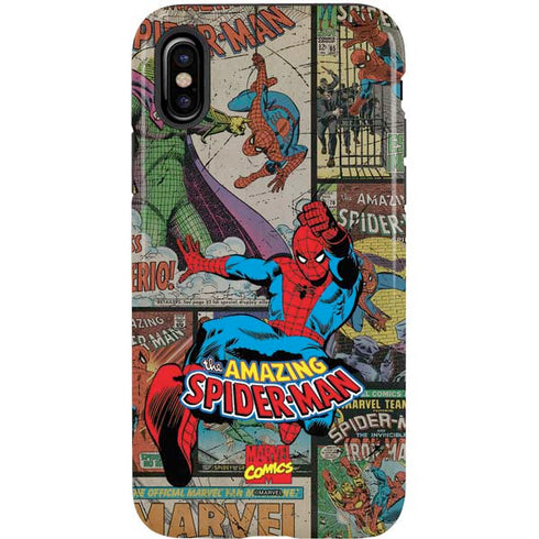 Marvel Classic Comics Amazing Spider-Man Collage iPhone XS Pro Case