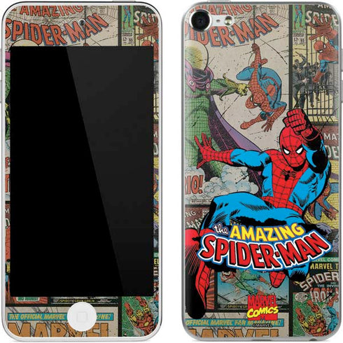 Marvel Classic Comics Amazing Spider-Man Collage Apple iPod Skin