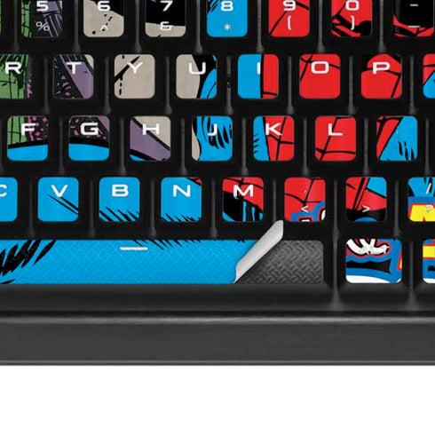 Marvel Classic Comics Amazing Spider-Man Collage K95 RGB PLATINUM Mechanical Gaming Keyboard Skin