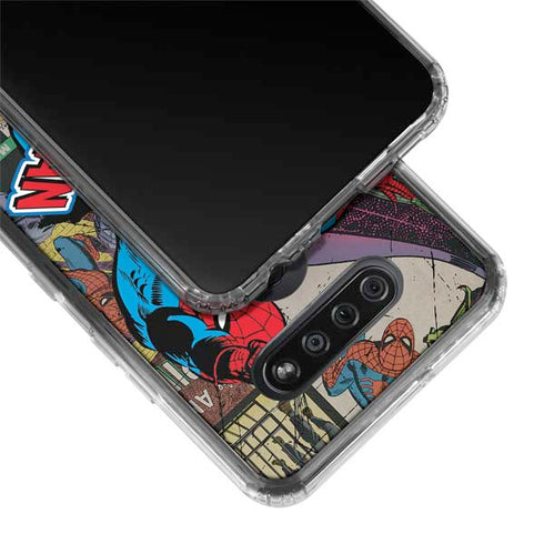 Marvel Classic Comics Amazing Spider-Man Collage LG K51/Q51 Clear Case