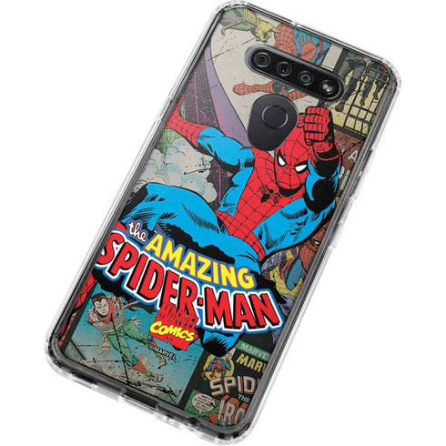 Marvel Classic Comics Amazing Spider-Man Collage LG K51/Q51 Clear Case