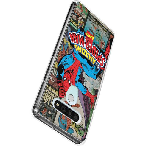Marvel Classic Comics Amazing Spider-Man Collage LG Stylo 6 Clear Case