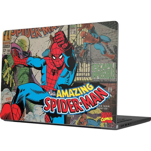 Marvel Classic Comics Amazing Spider-Man Collage MacBook Pro 14in (2021-24) Skin